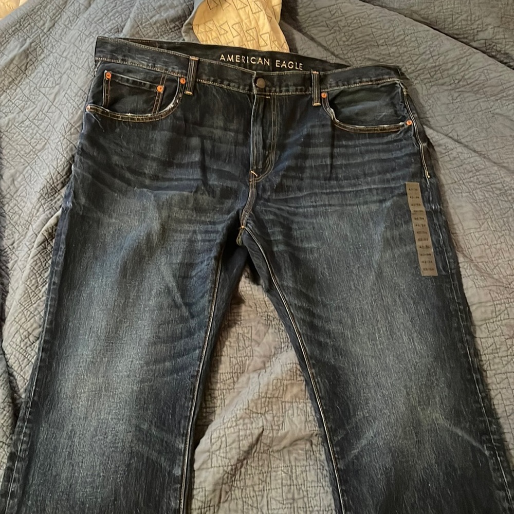 American Eagle Mens Original Straight Flex/Stretch Jeans 42/34 NWT
